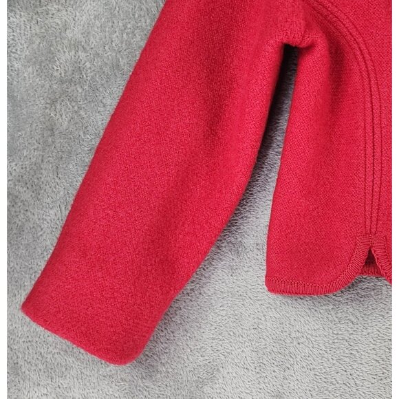 JG Hook Sweater Womens Medium Red Wool Button Up Long Sleeve Vintage Cardigan - Picture 10 of 12